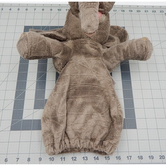 Folkmanis Elephant Stage Puppet Hand Gray Tusks Realistic Plush Trunk Moves - Picture 9 of 16